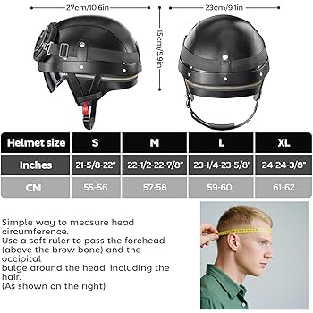 Amazon.com: German Style Motorcycle Helmet - DOT Approved